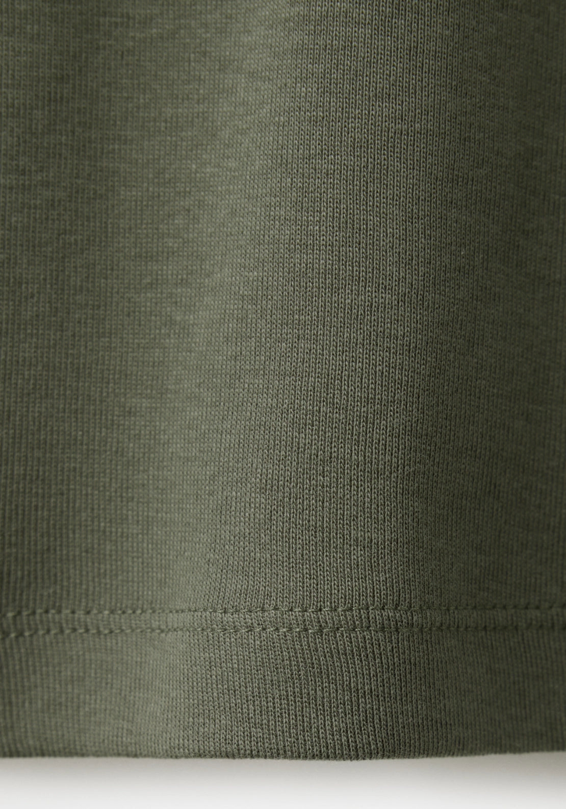 100% Cotton Fitted Long Sleeve Top - Green