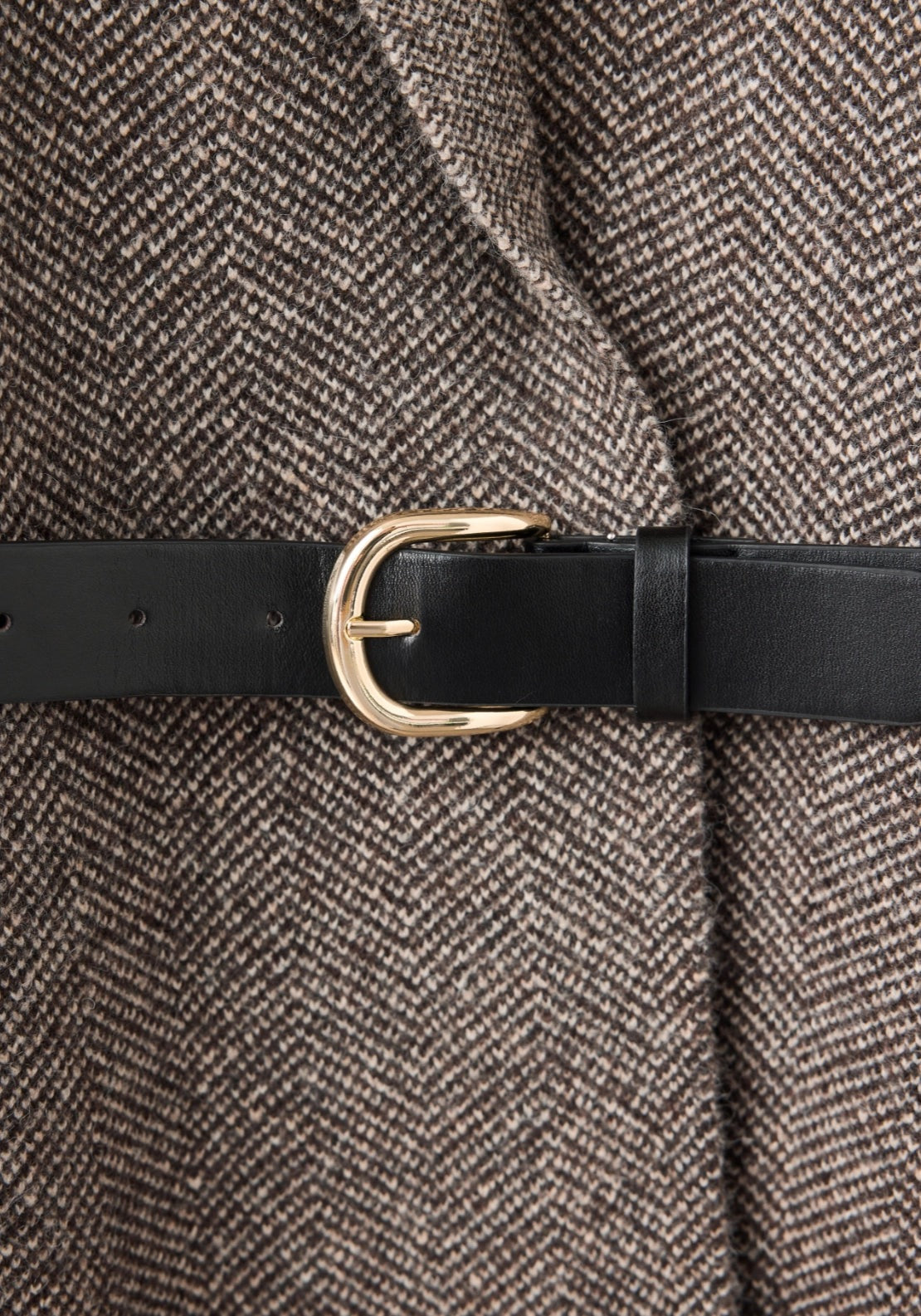Wool Blend Jacket With Faux Fur Trims - Brown