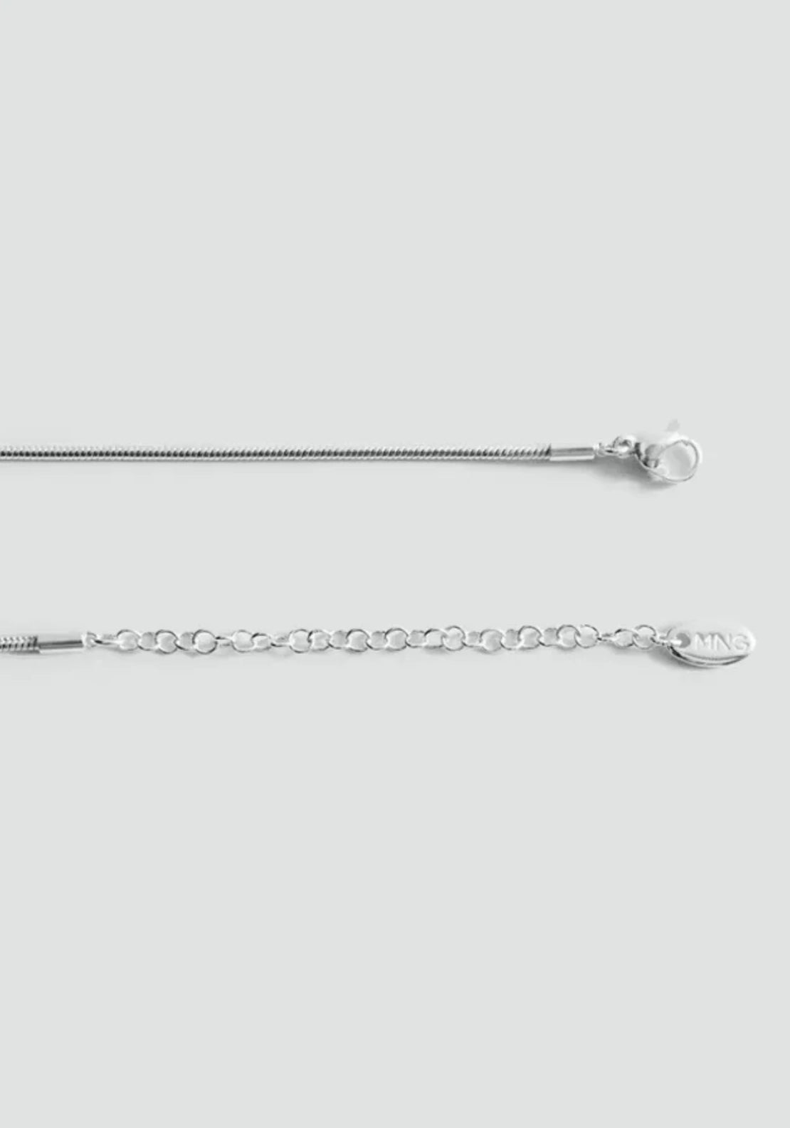 Beaded Detail Necklace - Silver