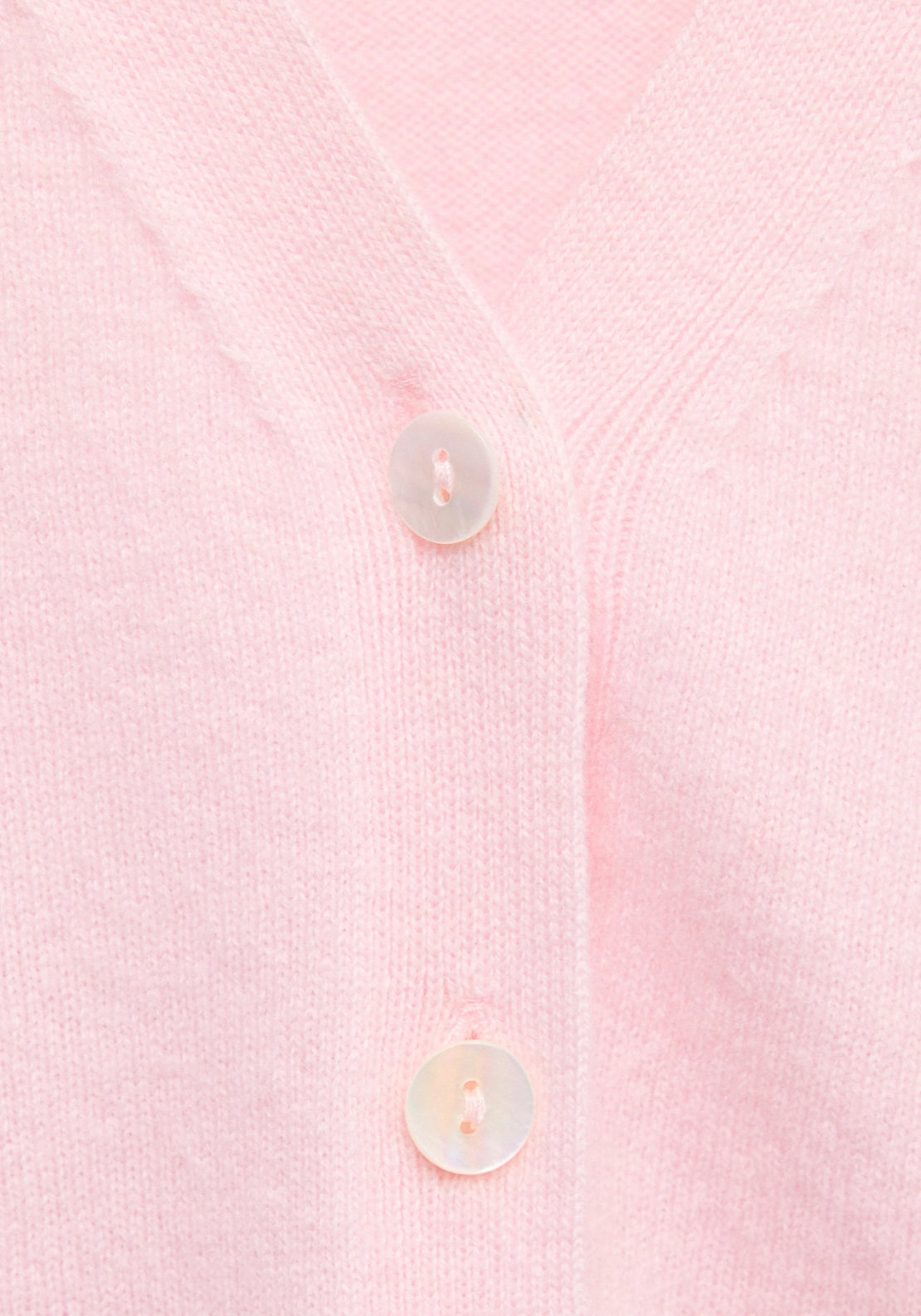 Wool & Cashmere Blend Patch Pocket Cardigan - Pink
