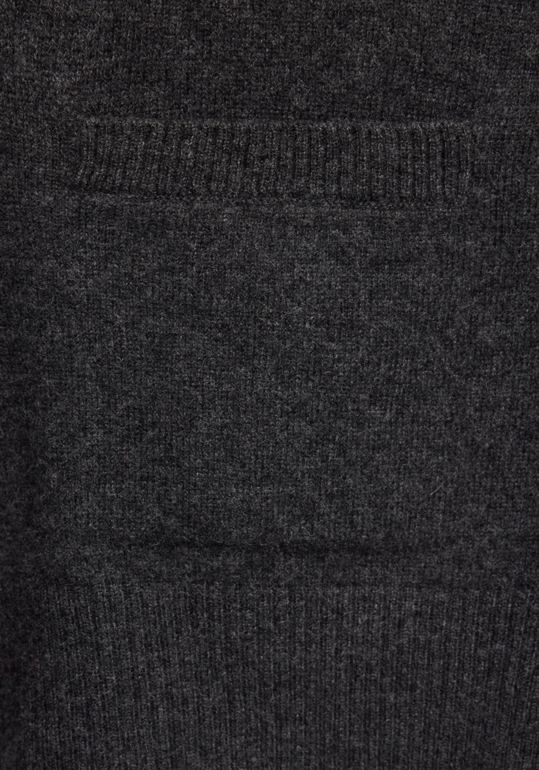 Wool & Cashmere Blend Patch Pocket Cardigan - Grey