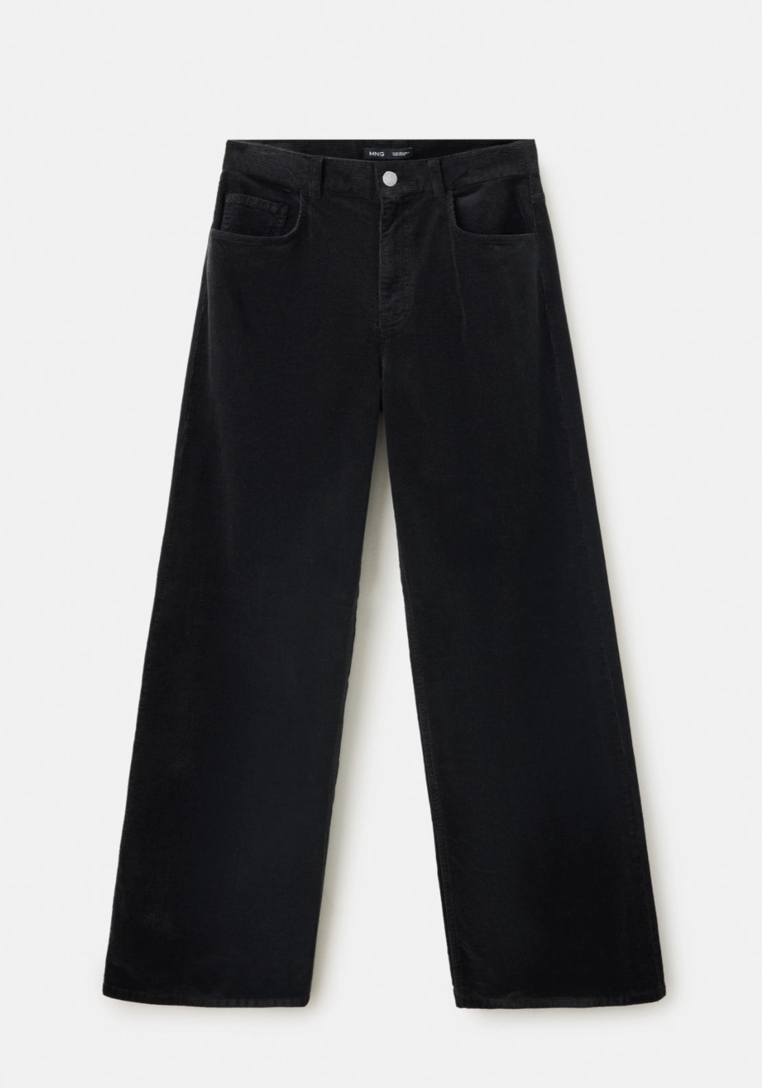 Straight Corduroy Jeans - Black
