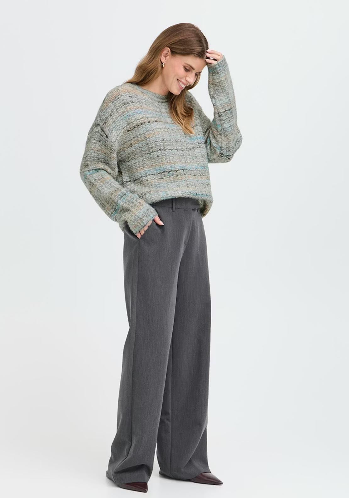 Fransa Dora Pullover - Moon Rockmulti 5 Shaws Department Stores