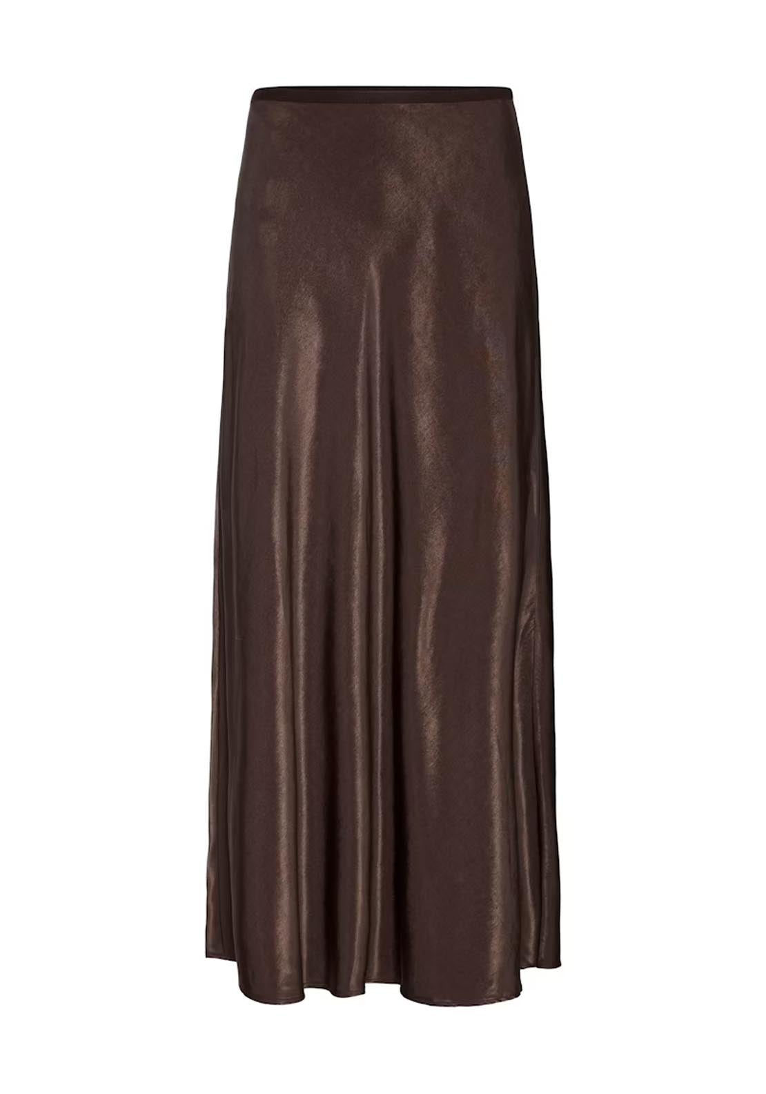 Fransa Shina Skirt - Brown 8 Shaws Department Stores