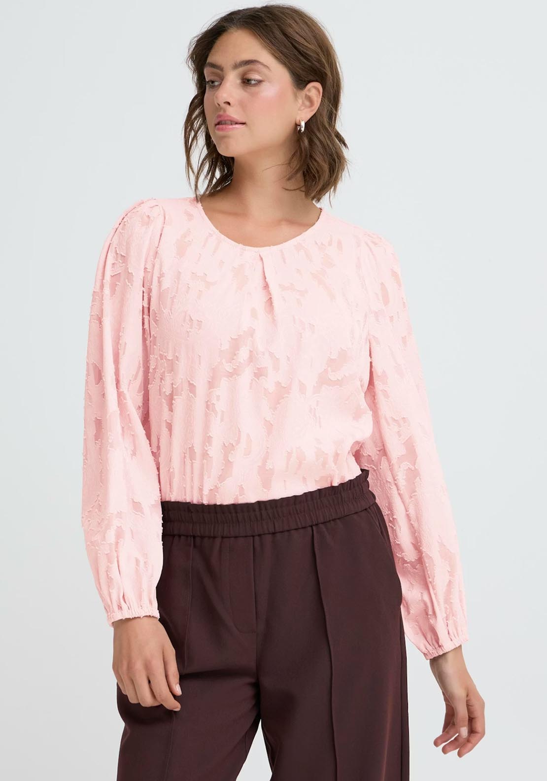 Fransa Mera Blouse - Purple 1 Shaws Department Stores
