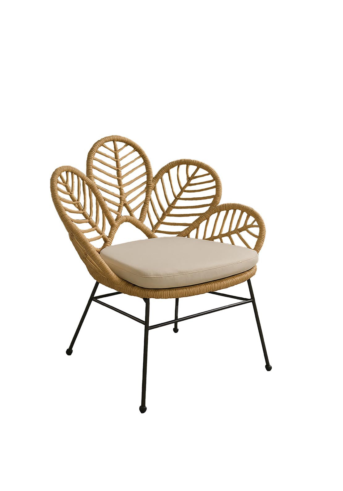 The Home Collection Floral Pattern Rattan Chair - Nude 2 Shaws Department Stores