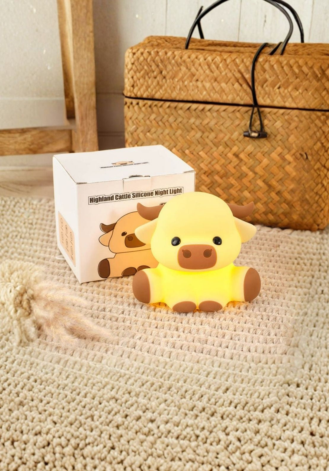 The Home Collection Highland Cow Night Light - Multi 1 Shaws Department Stores