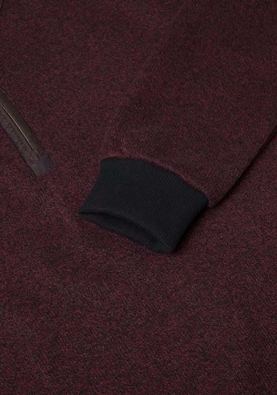 Drifter 1/4 Zip Sweat - Red 3 Shaws Department Stores