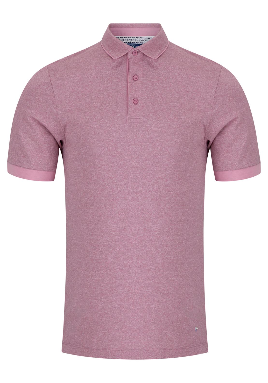 Drifter Short Sleeve Polo Shirt - Pink 1 Shaws Department Stores
