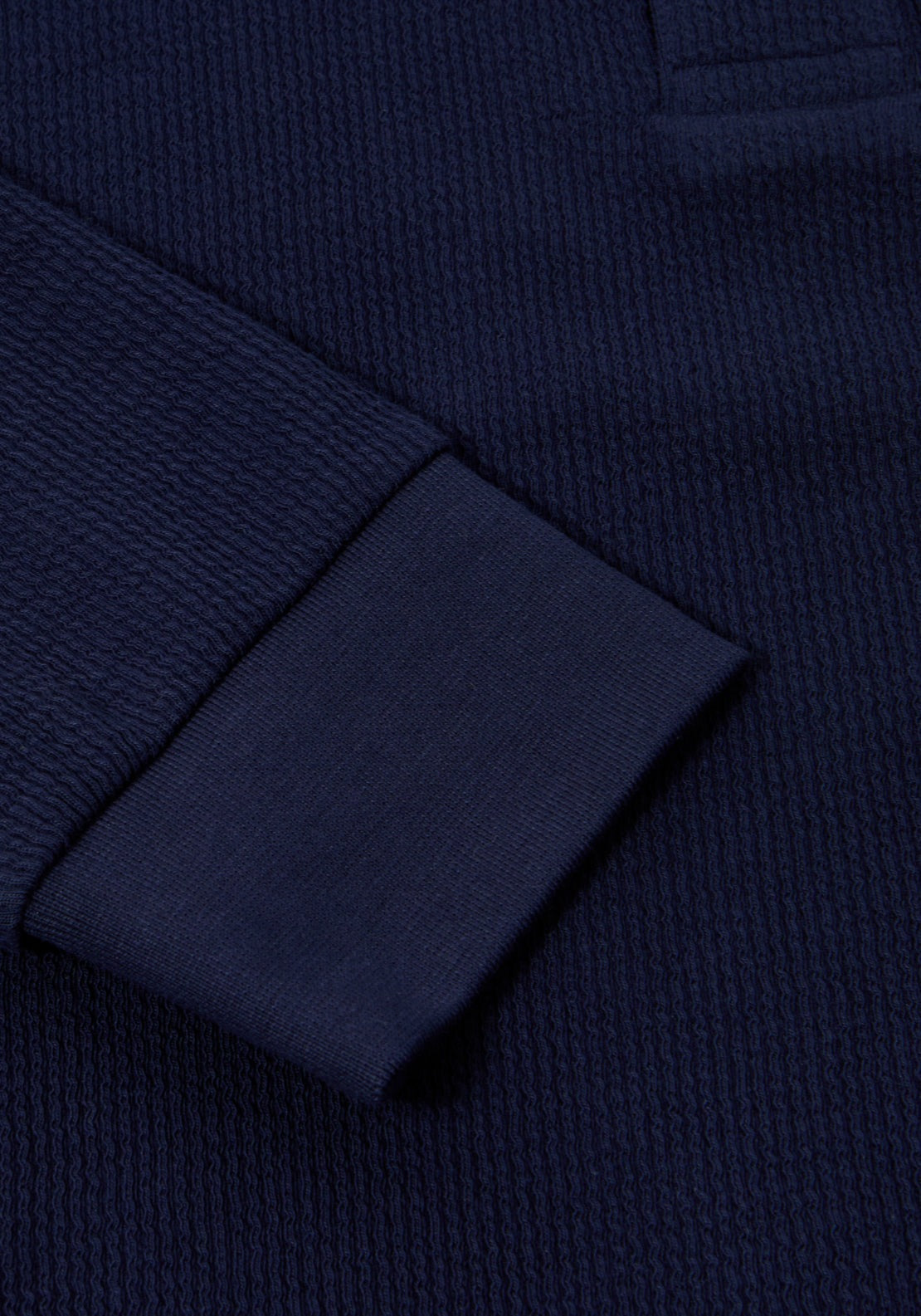 Drifter Long Sleeve 3 Button Polo With Elastane - Navy 3 Shaws Department Stores