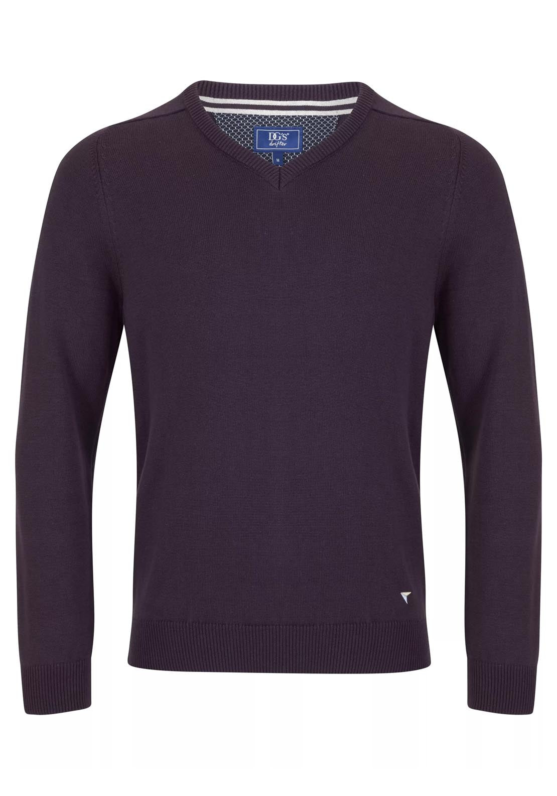 Drifter DG Drifter Vee Neck Sweater - Tulip 1 Shaws Department Stores