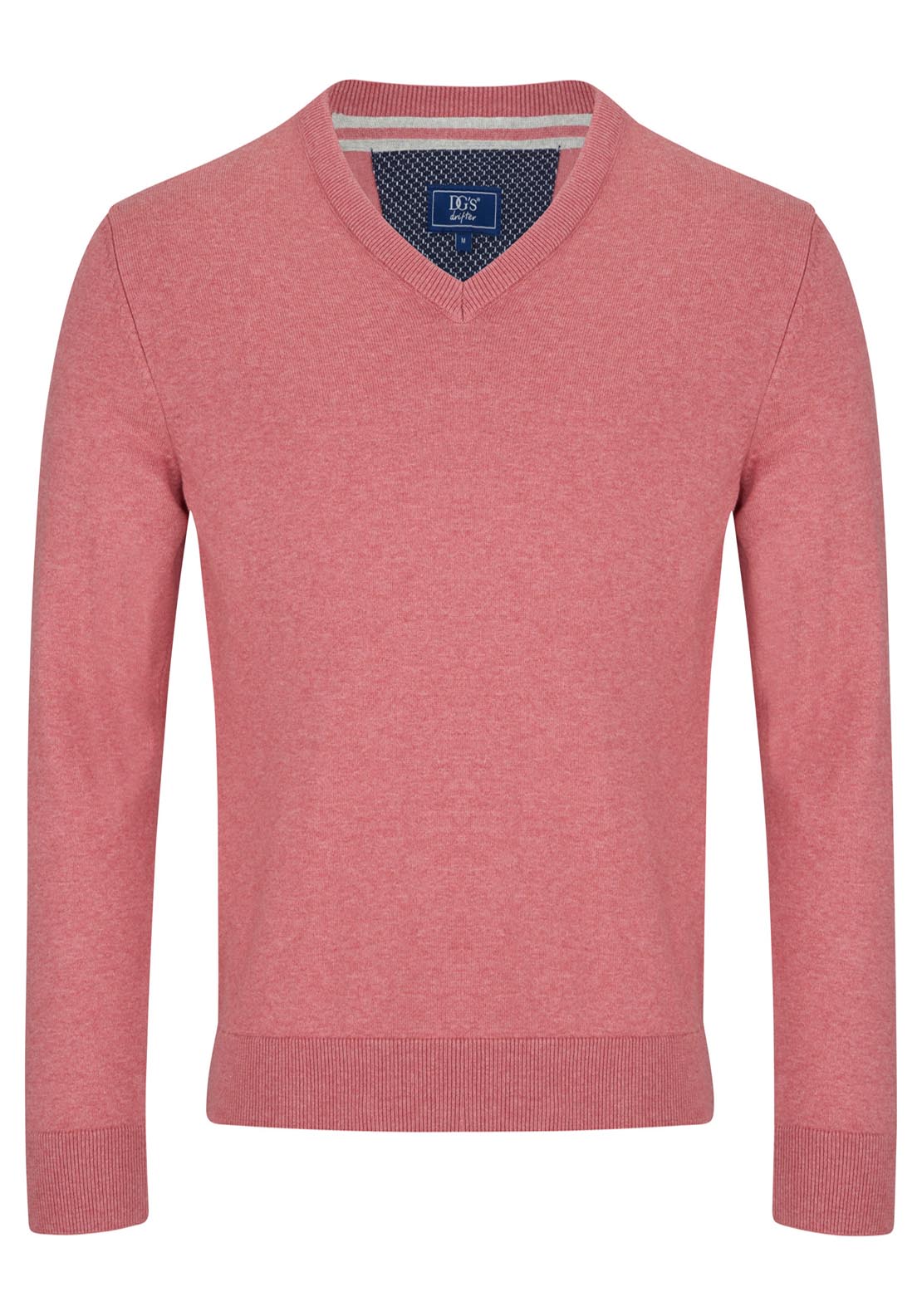 Drifter Cotton Crew Neck Sweater - Pink 1 Shaws Department Stores