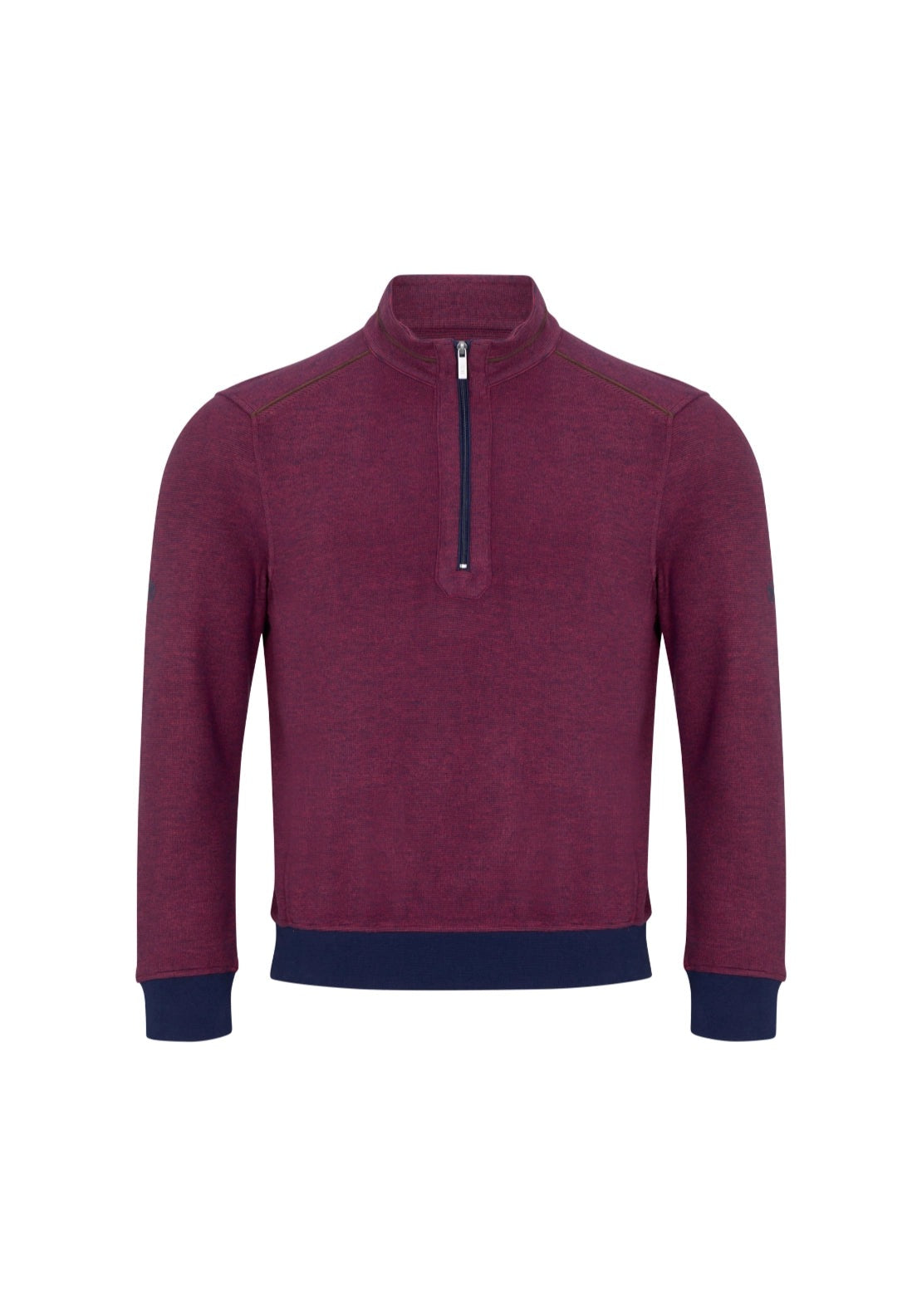 Drifter 1/4 Zip Sweatshirt - Red 1 Shaws Department Stores