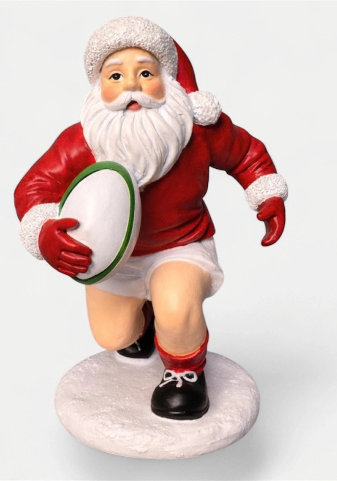 Santa With Rugby Ball - Multi