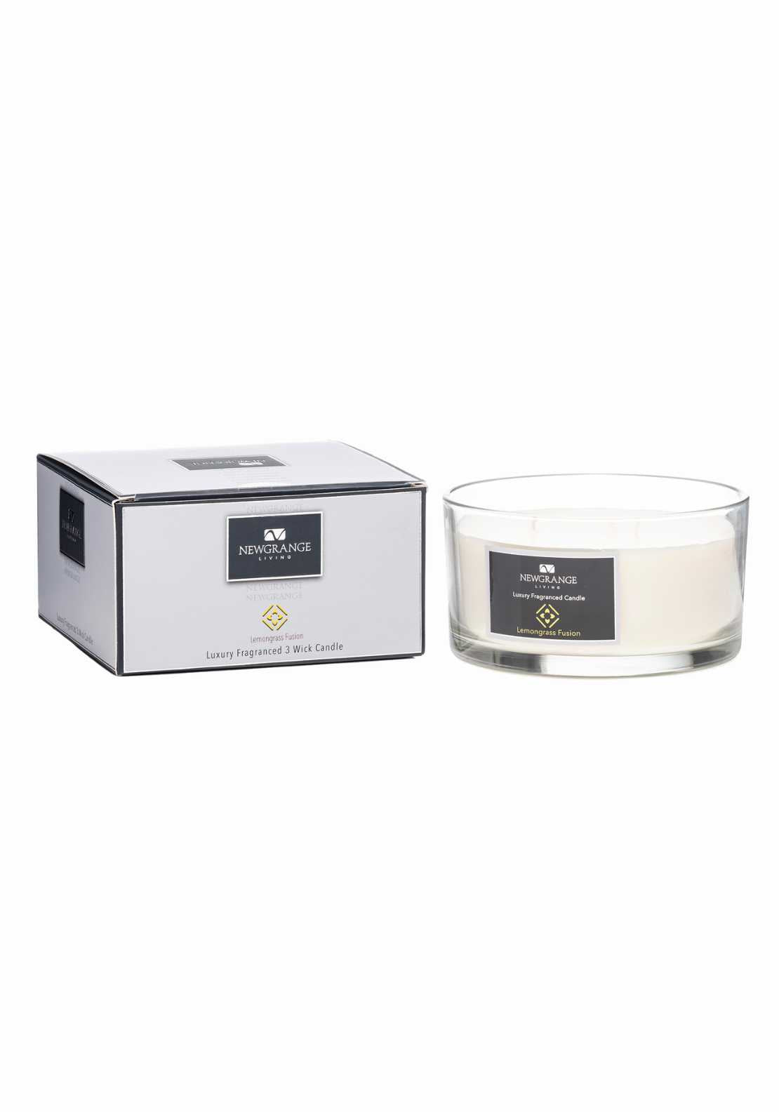 Newgrange Living Lemongrass Fusion Luxury 3 Wick Candle 1 Shaws Department Stores