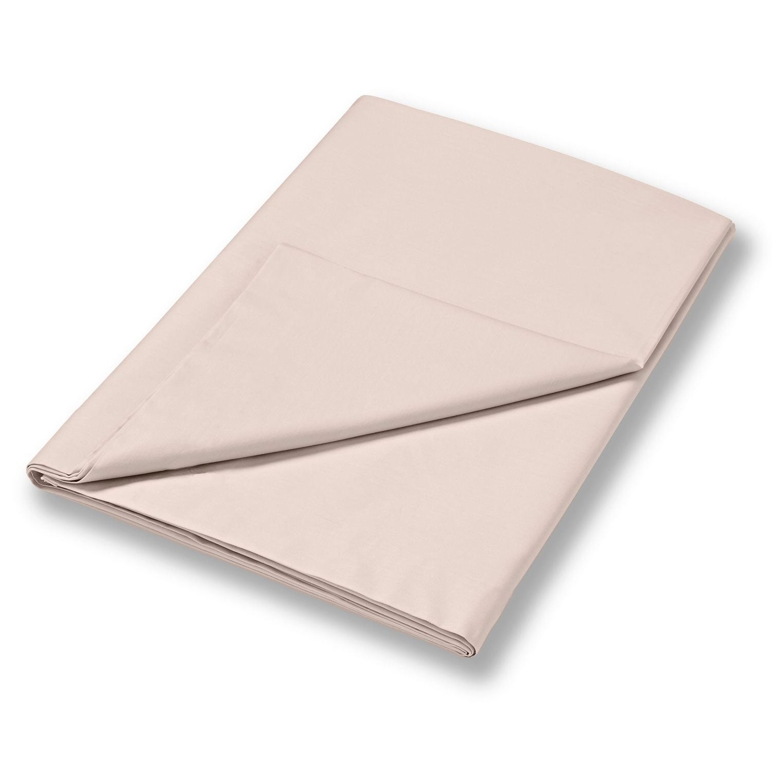 Bianca 400 Thread Count Sateen Flat Sheet 100% Cotton - Natural Oyster 1 Shaws Department Stores