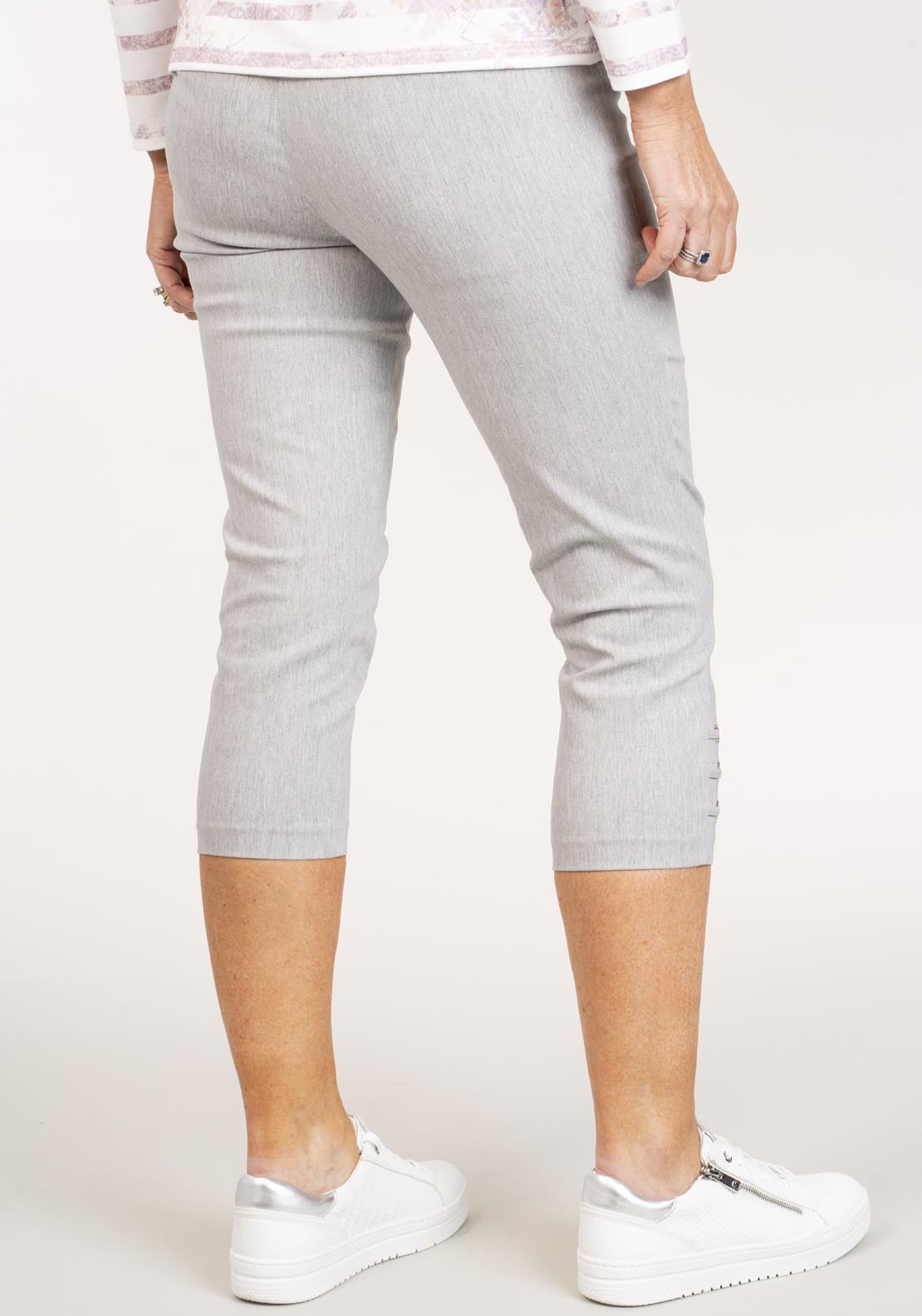 Tea Lane Diamond Loop Crop - Grey 4 Shaws Department Stores