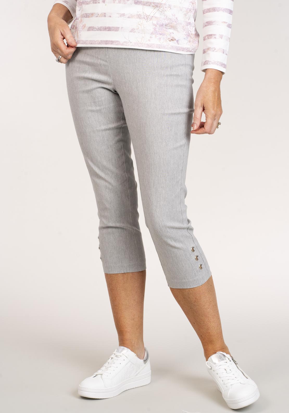 Tea Lane Diamond Loop Crop - Grey 5 Shaws Department Stores
