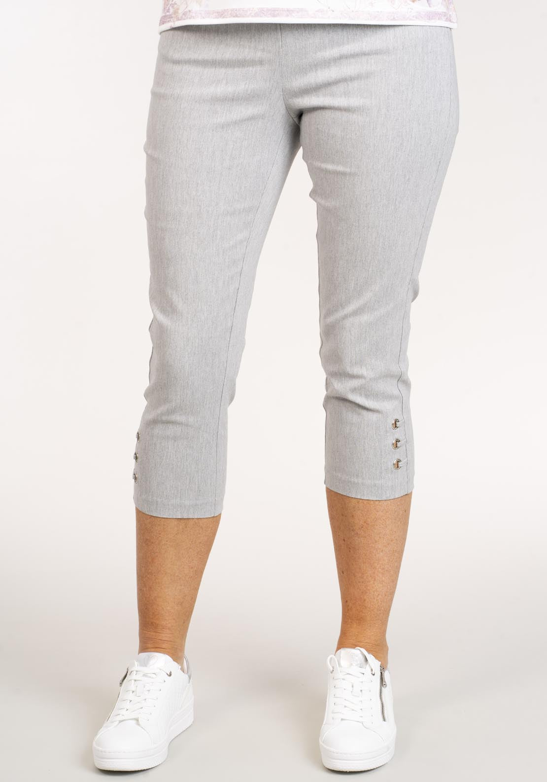 Tea Lane Diamond Loop Crop - Grey 3 Shaws Department Stores