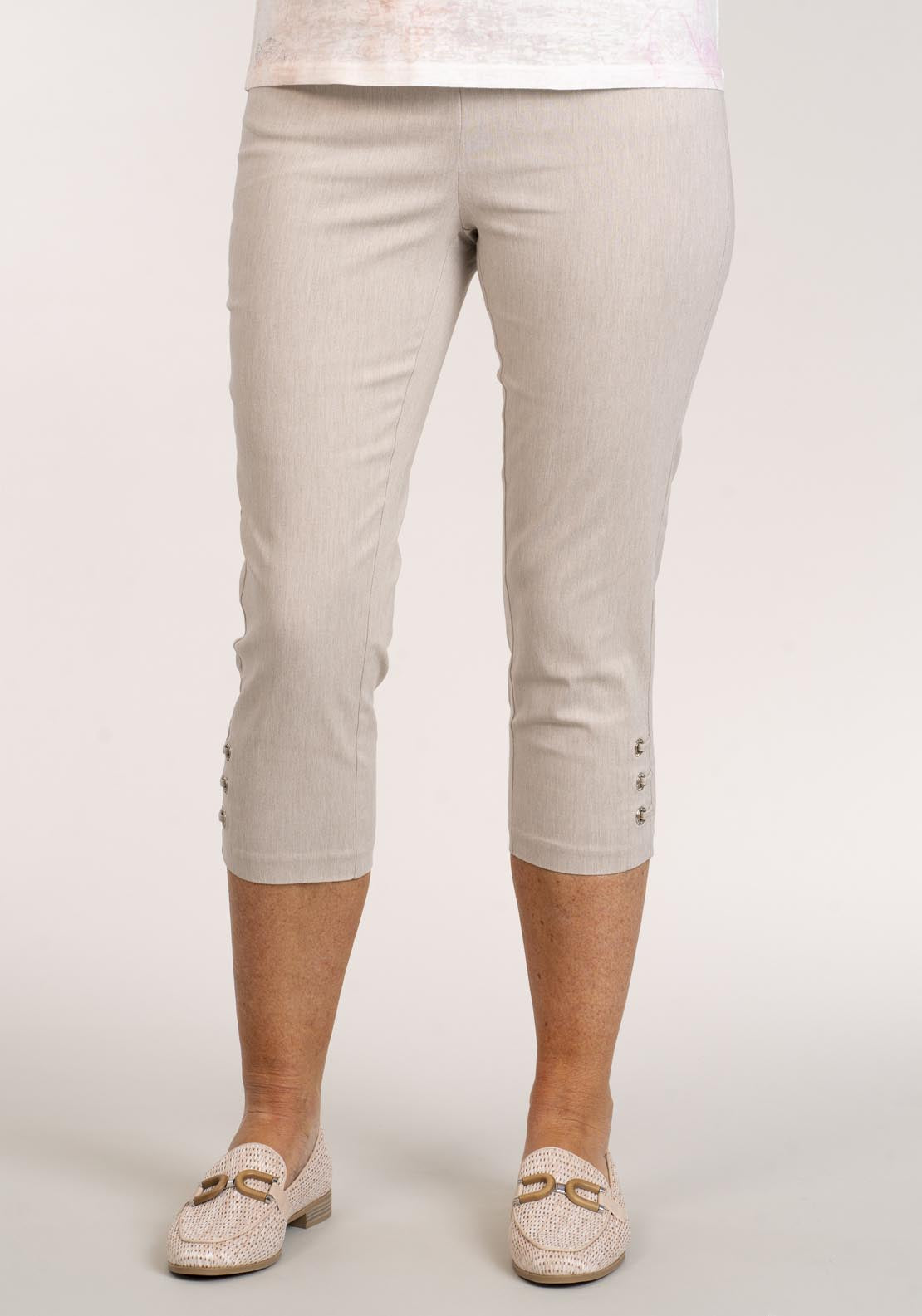 Tea Lane Diamond Loop Crop - Grey 3 Shaws Department Stores