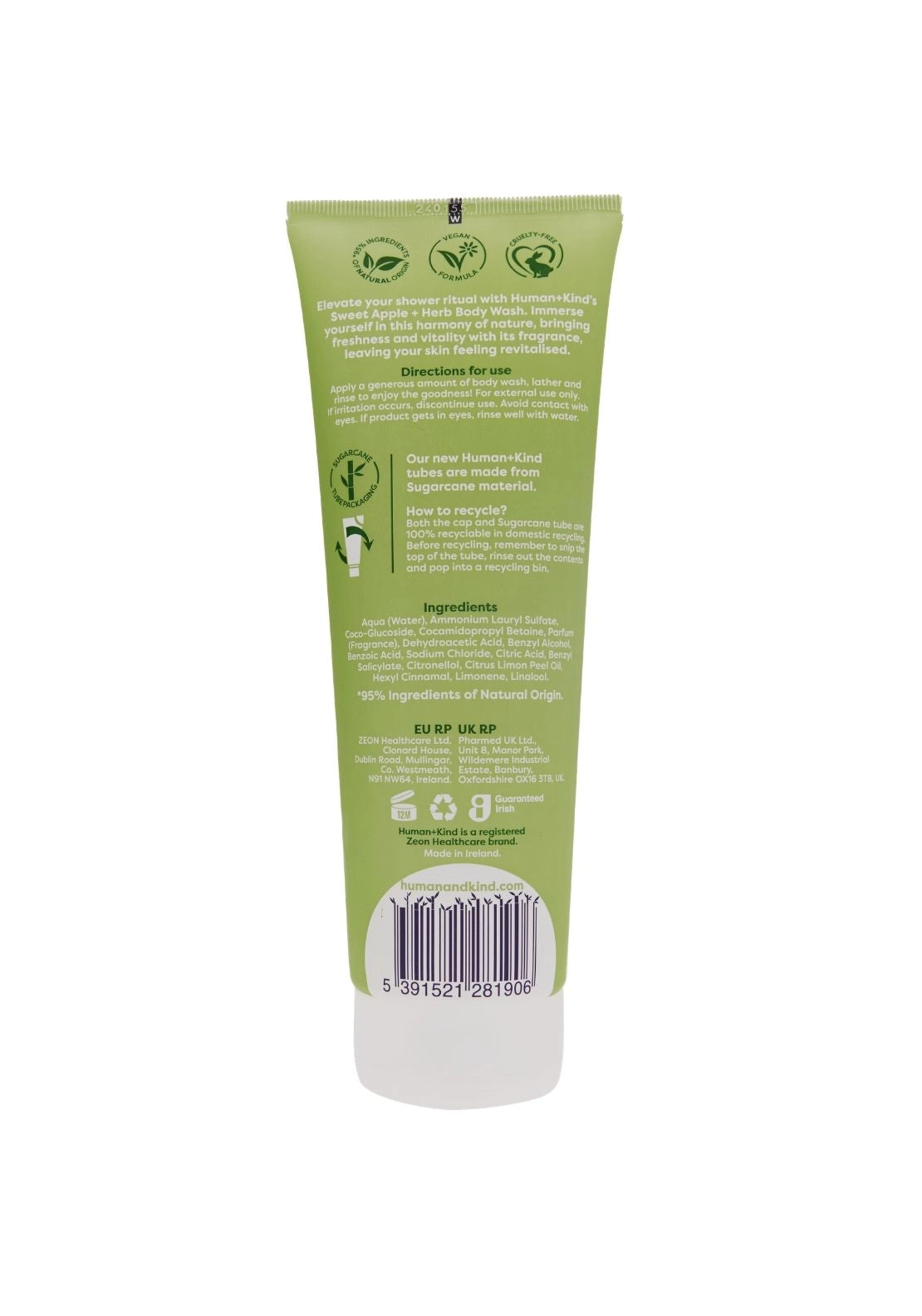 Body Wash Sweet Apple + Herb - No Colour