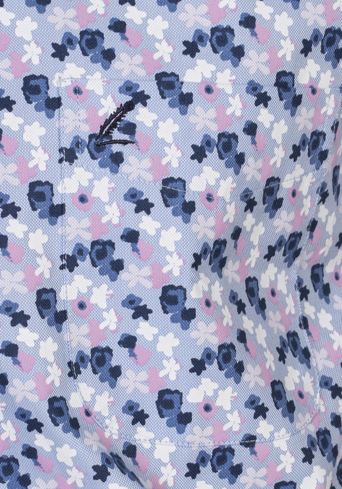 Yeats Casual Patterned Short Sleeve Shirt - Pink 7 Shaws Department Stores