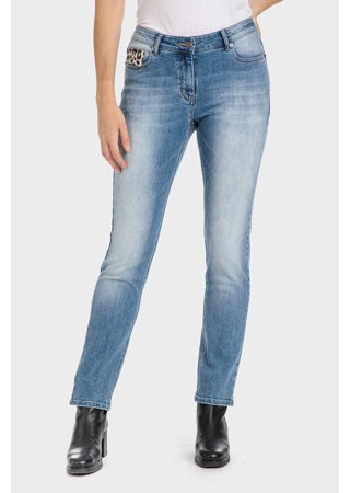 Punt Roma Denim Trousers 1 Shaws Department Stores