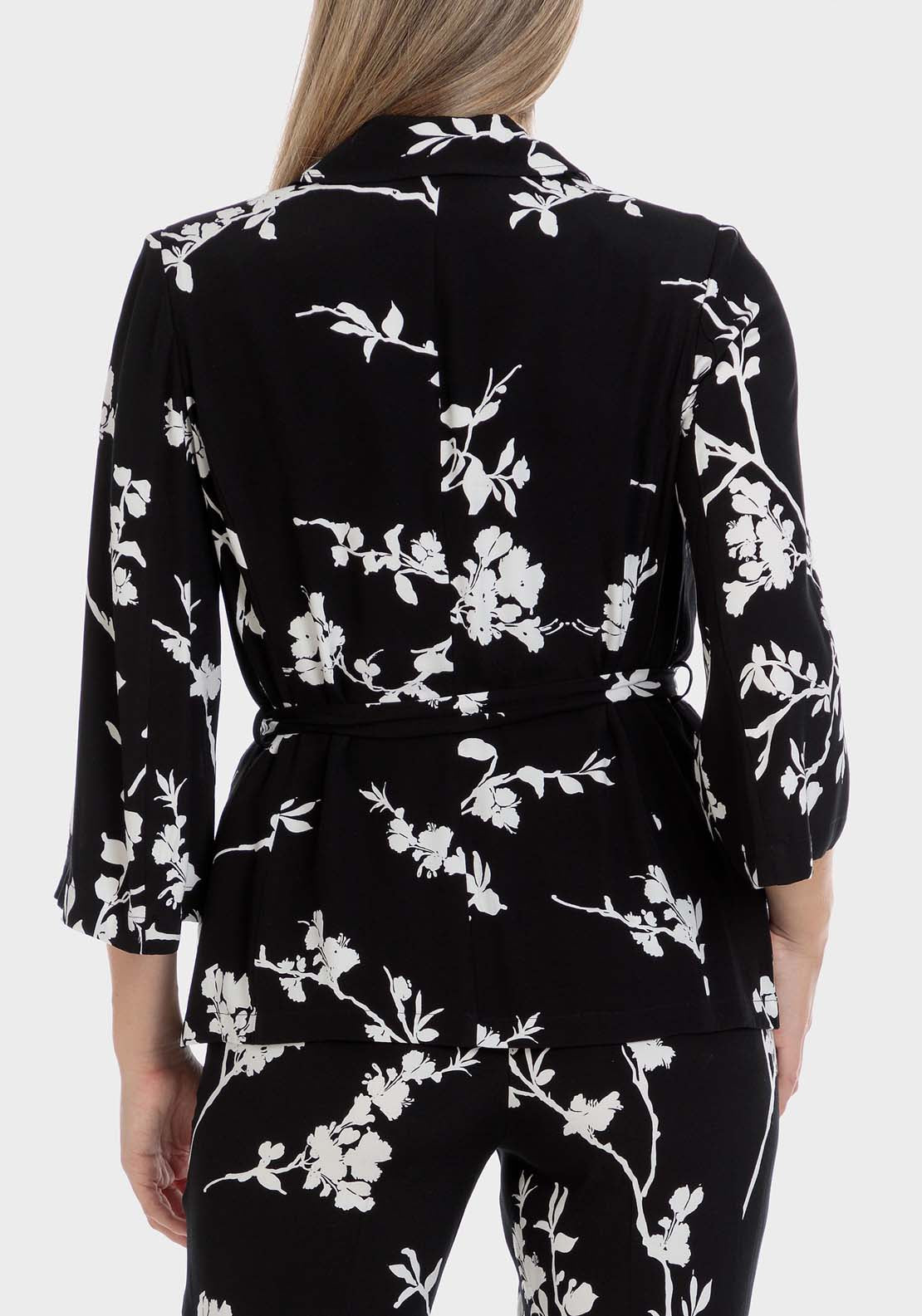 Punt Roma Printed Jacket - Black 3 Shaws Department Stores