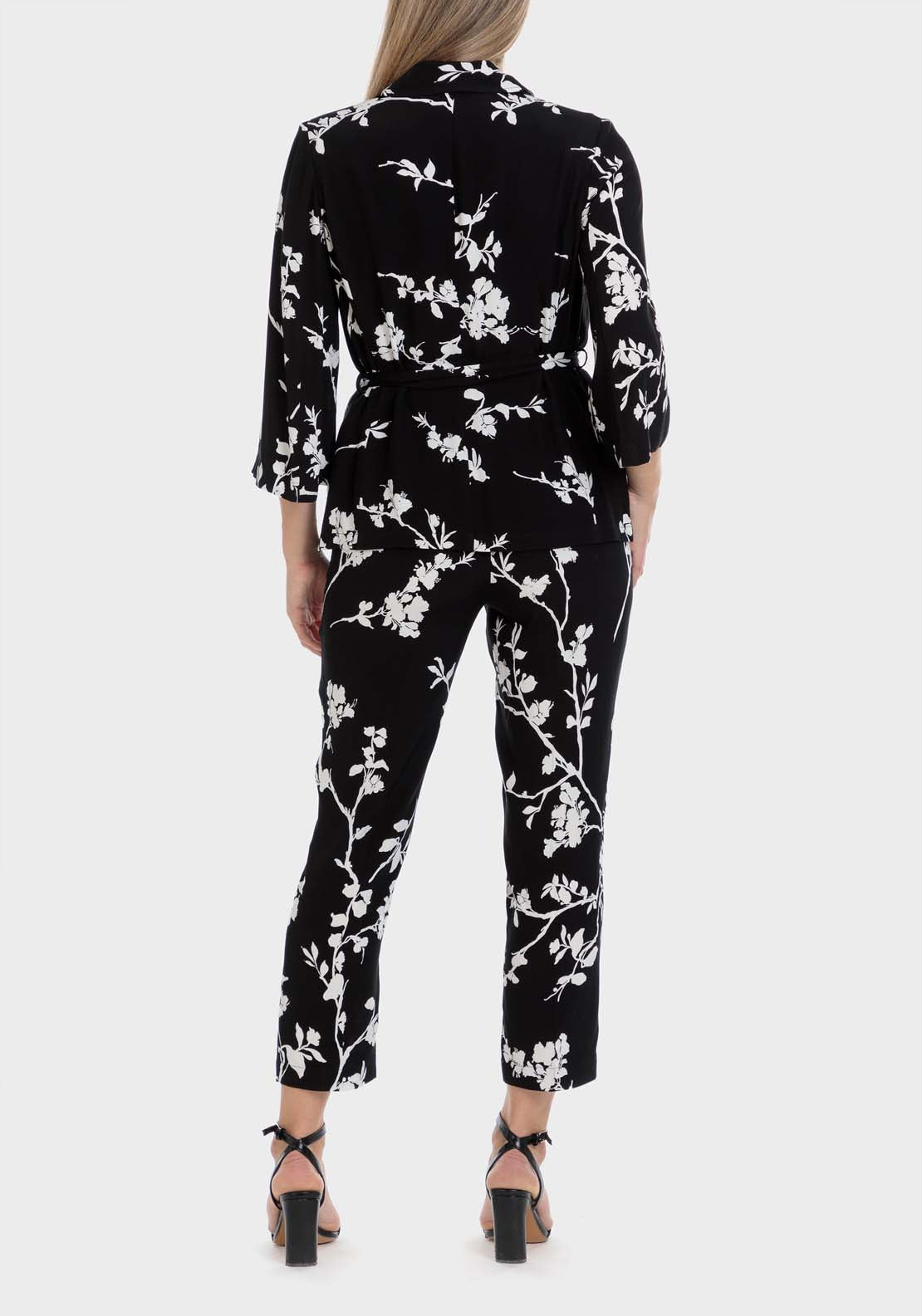 Punt Roma Printed Jacket - Black 5 Shaws Department Stores