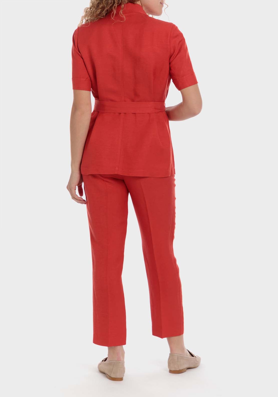 Punt Roma Jacket With Pockets - Red 5 Shaws Department Stores