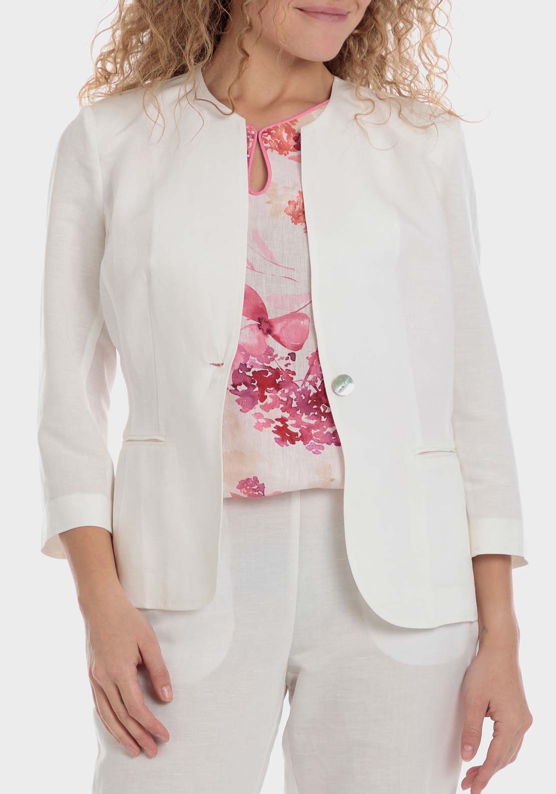 Punt Roma Blazer - White 1 Shaws Department Stores