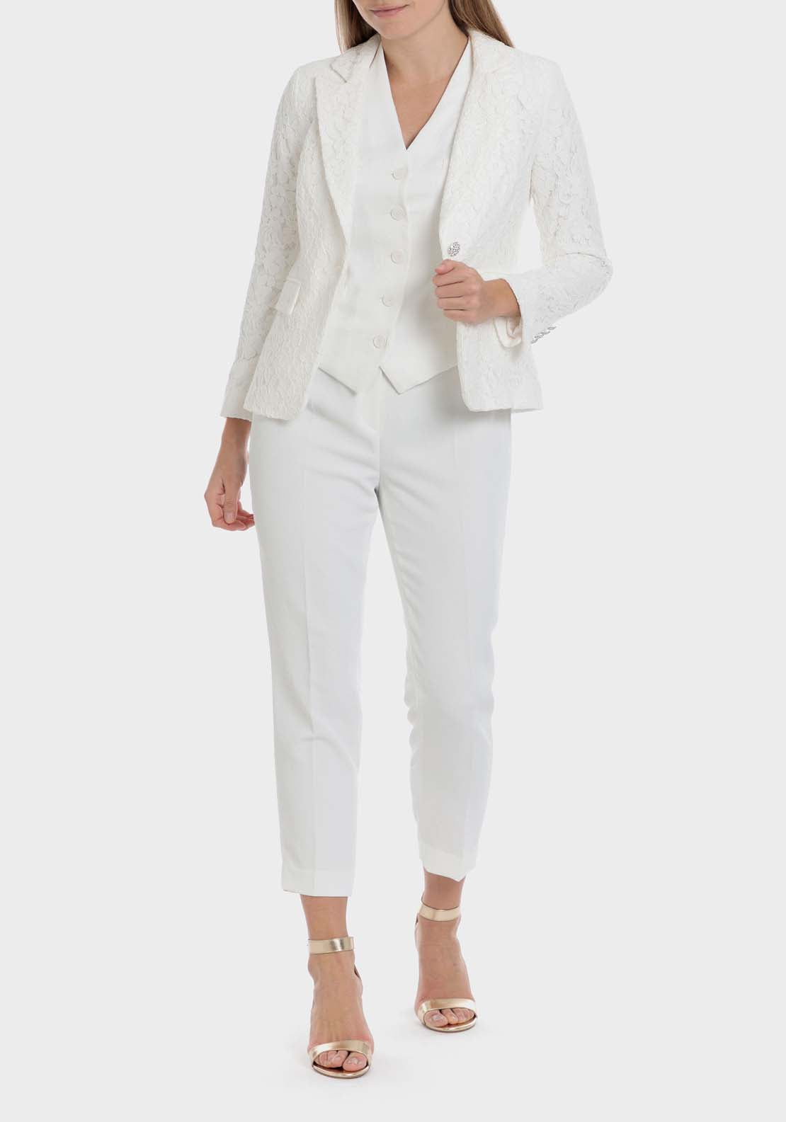 Punt Roma Blazer - White 4 Shaws Department Stores