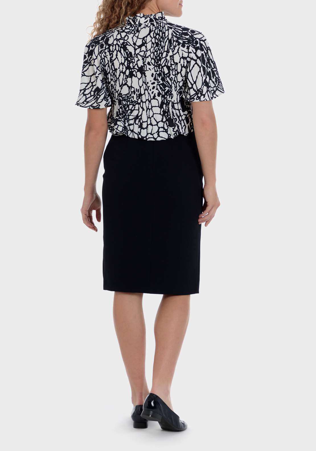 Punt Roma Pleated Printed Blouse 6 Shaws Department Stores