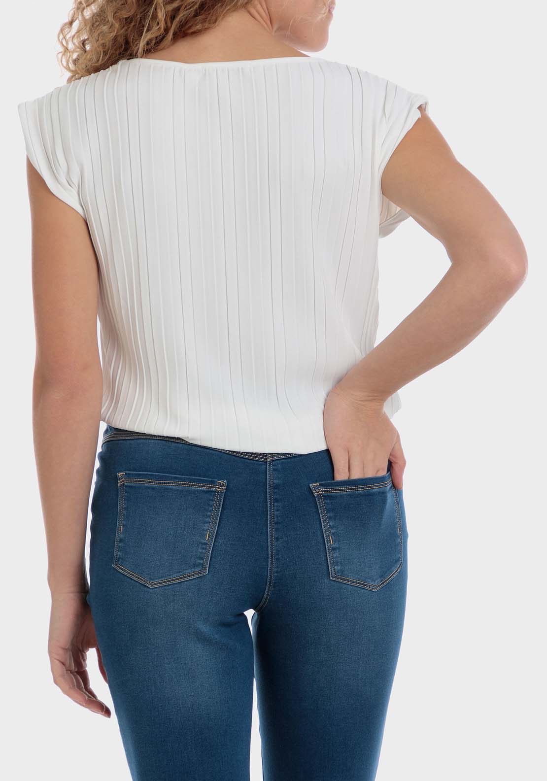 Punt Roma Pleated T-Shirt 2 Shaws Department Stores