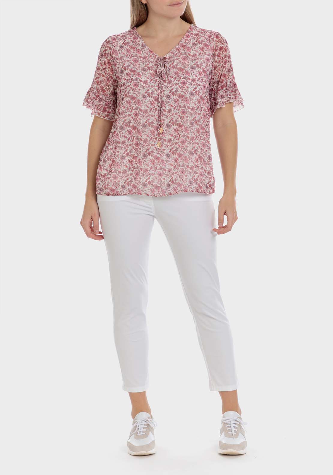Punt Roma Floral Print T-Shirt 3 Shaws Department Stores