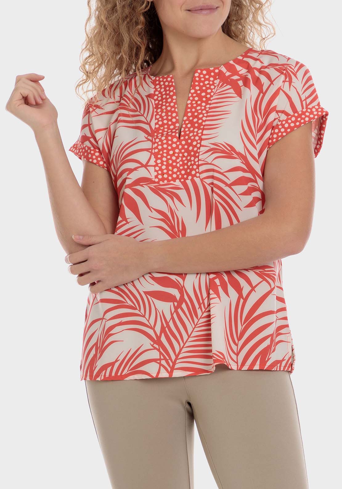 Punt Roma Tropical Print T-Shirt 1 Shaws Department Stores