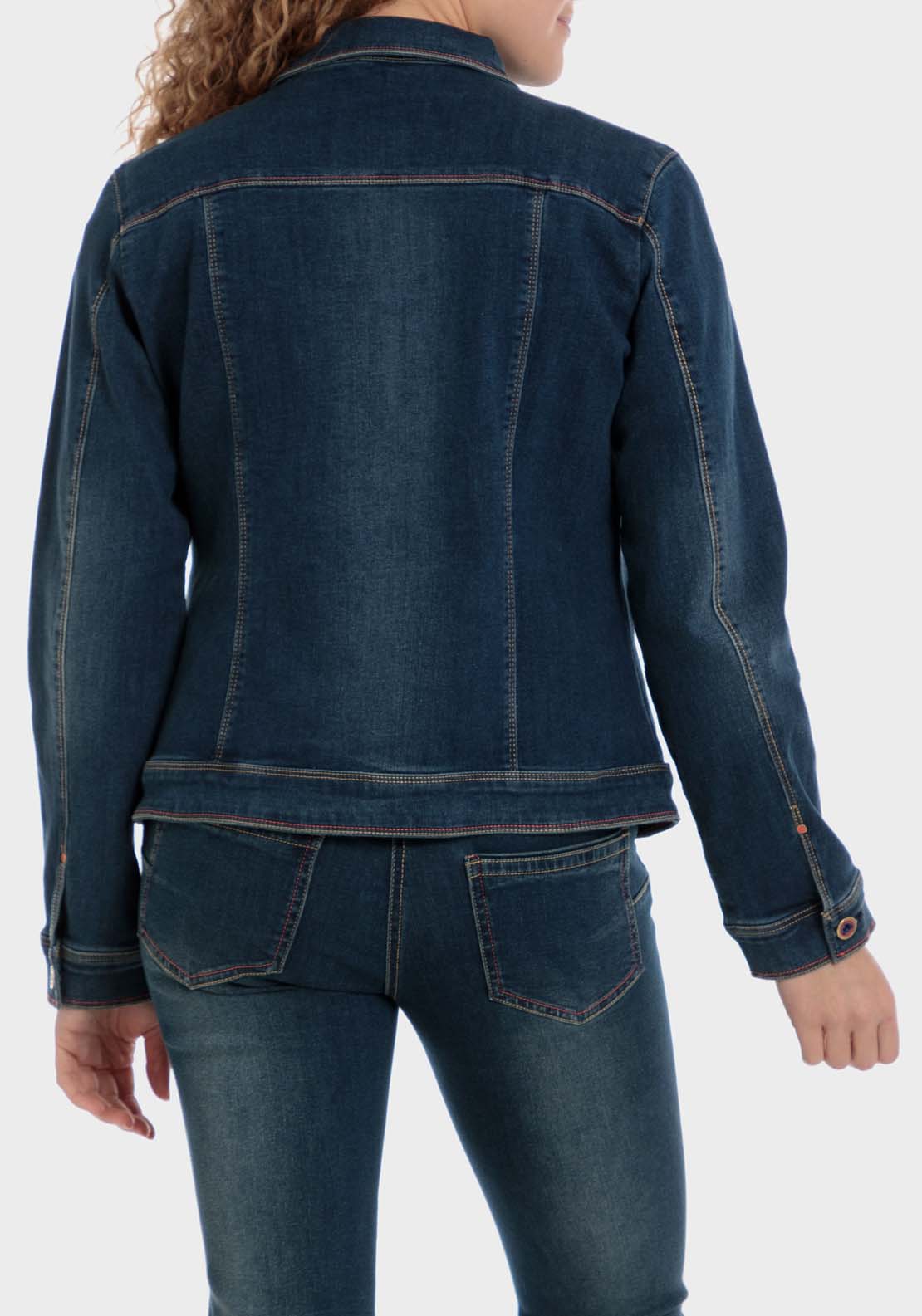 Punt Roma Denim Topstitch Jacket 2 Shaws Department Stores