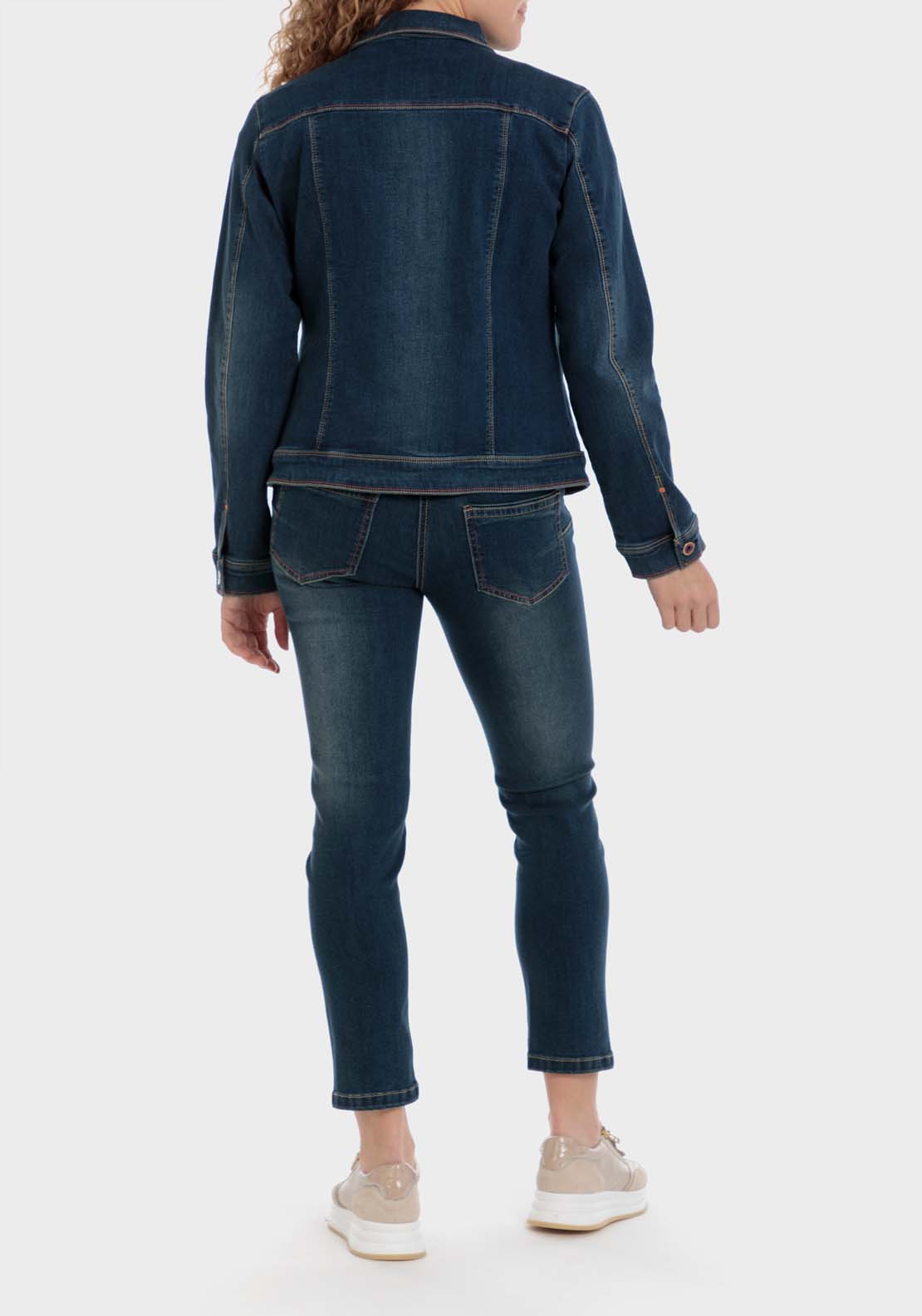 Punt Roma Denim Topstitch Jacket 4 Shaws Department Stores