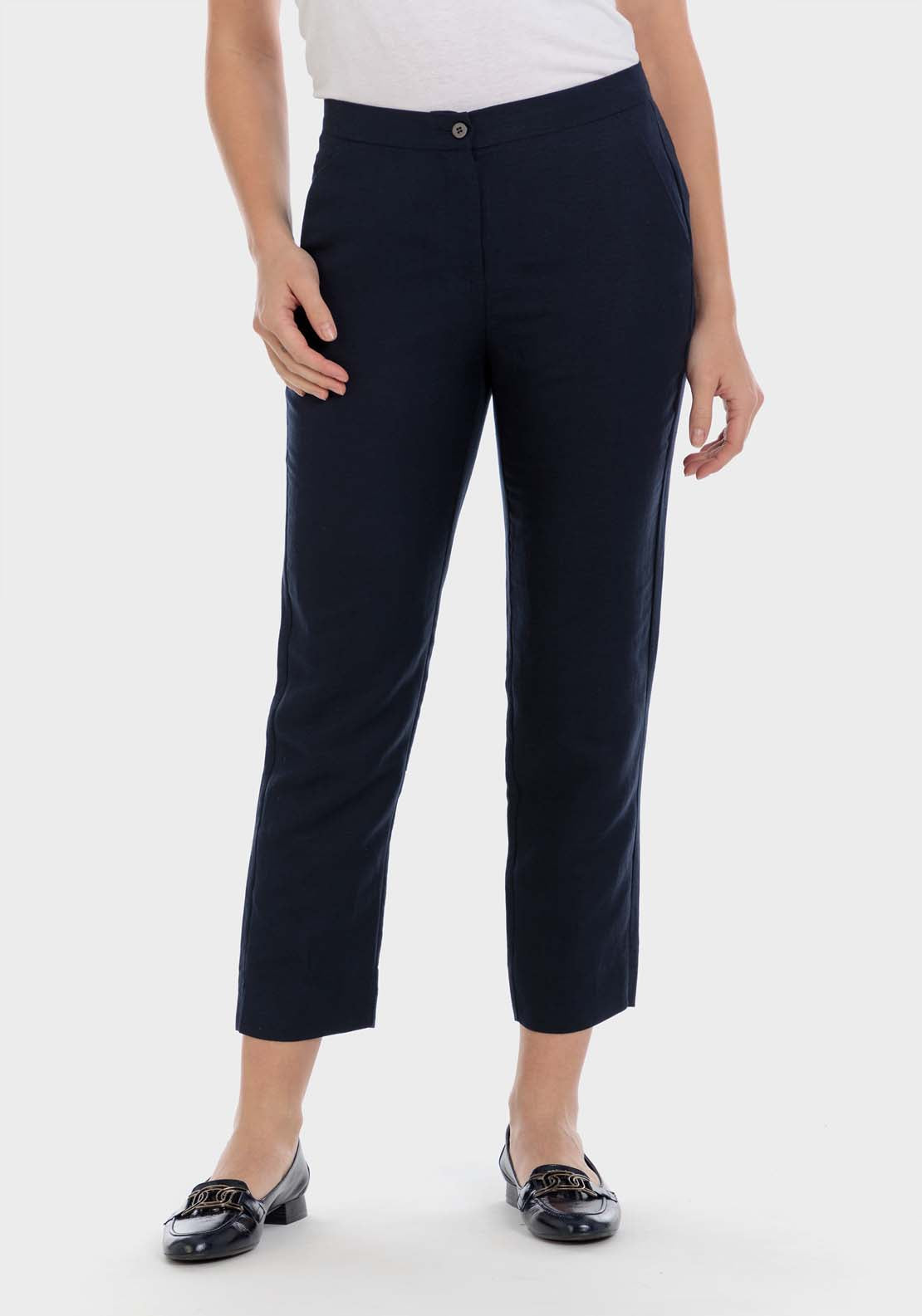 Punt Roma Linen Trousers 1 Shaws Department Stores
