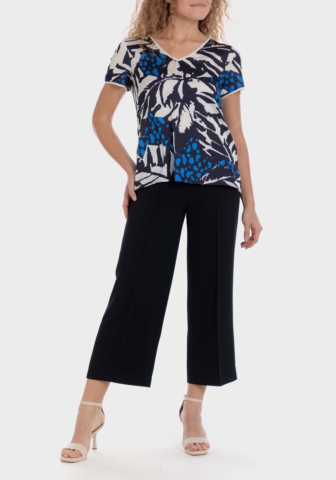Punt Roma Wide Crepe Trousers 3 Shaws Department Stores
