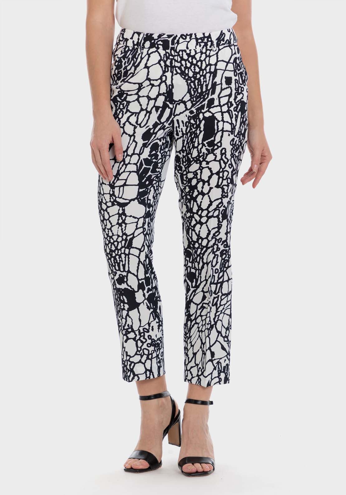 Punt Roma Printed Trousers 1 Shaws Department Stores
