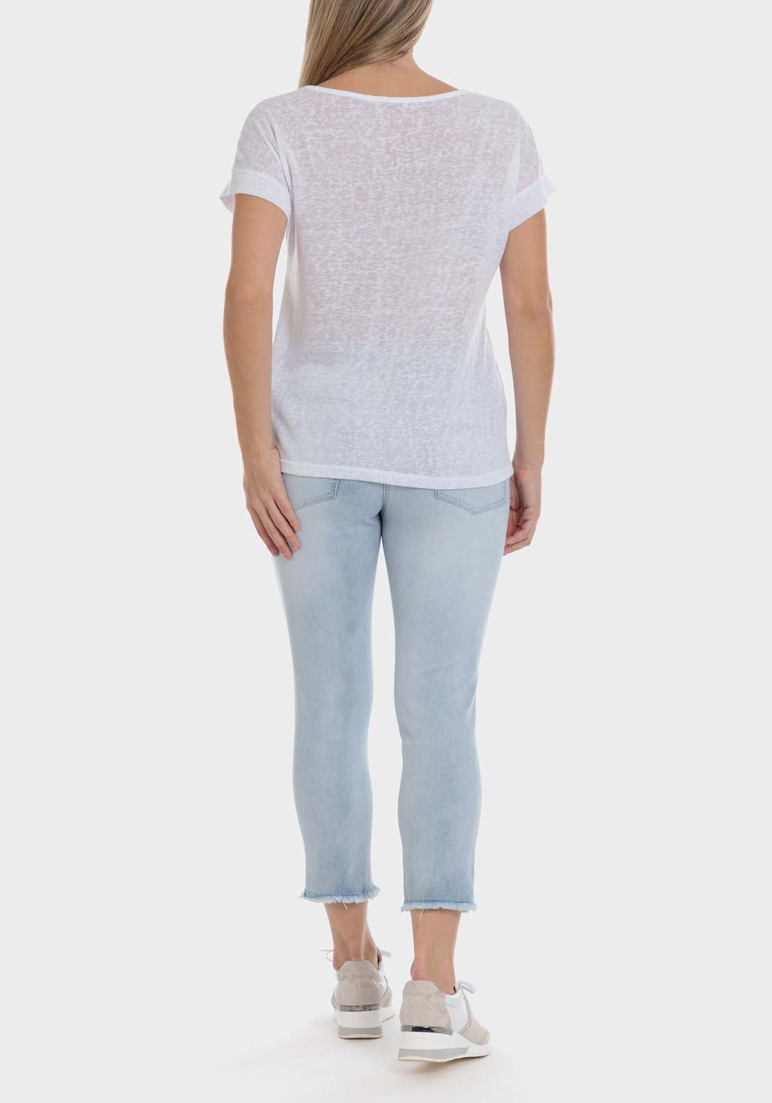 Punt Roma Denim Trousers With Gemstones 4 Shaws Department Stores