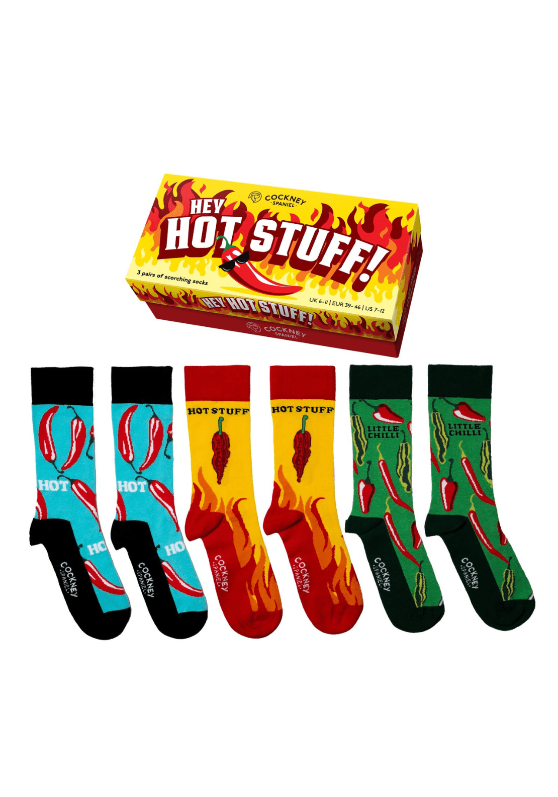 Sock Academy Gift Set of 3 Socks -Hot Stuff 1 Shaws Department Stores
