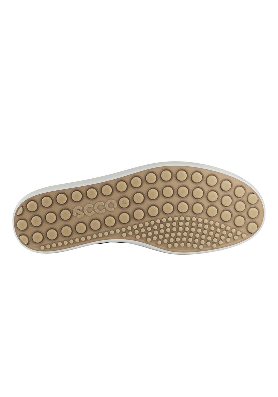 Ecco Soft 7 Casual Lace Shoe - Silver 3 Shaws Department Stores