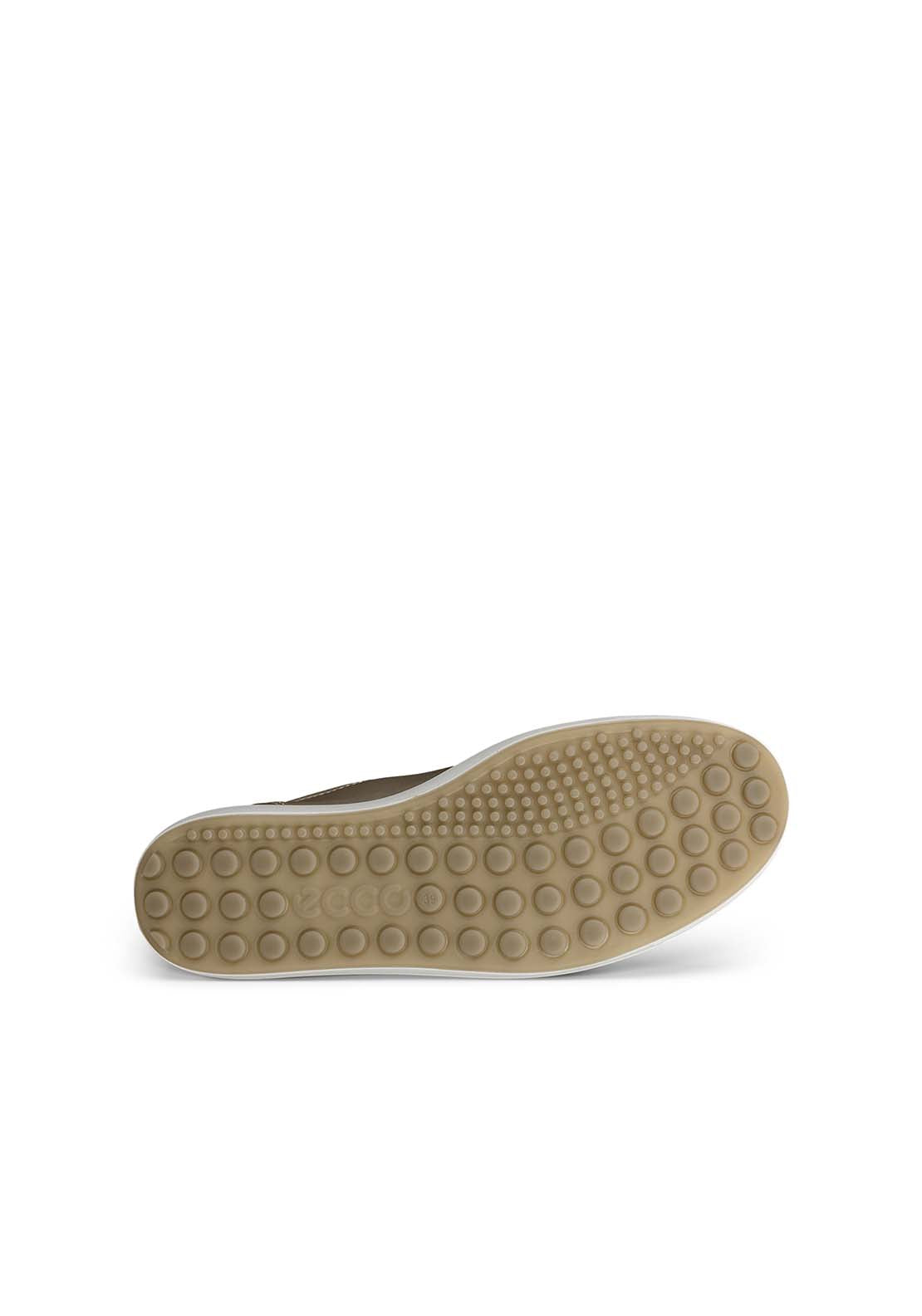 Ecco Soft 7 Casual Lace Shoe - White Gold Foil 2 Shaws Department Stores
