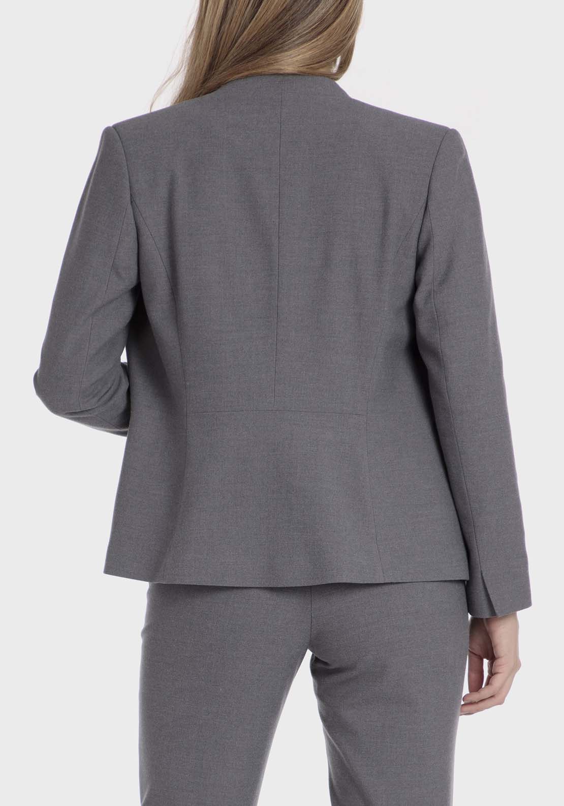 Punt Roma Jacket With Pockets - Grey 2 Shaws Department Stores