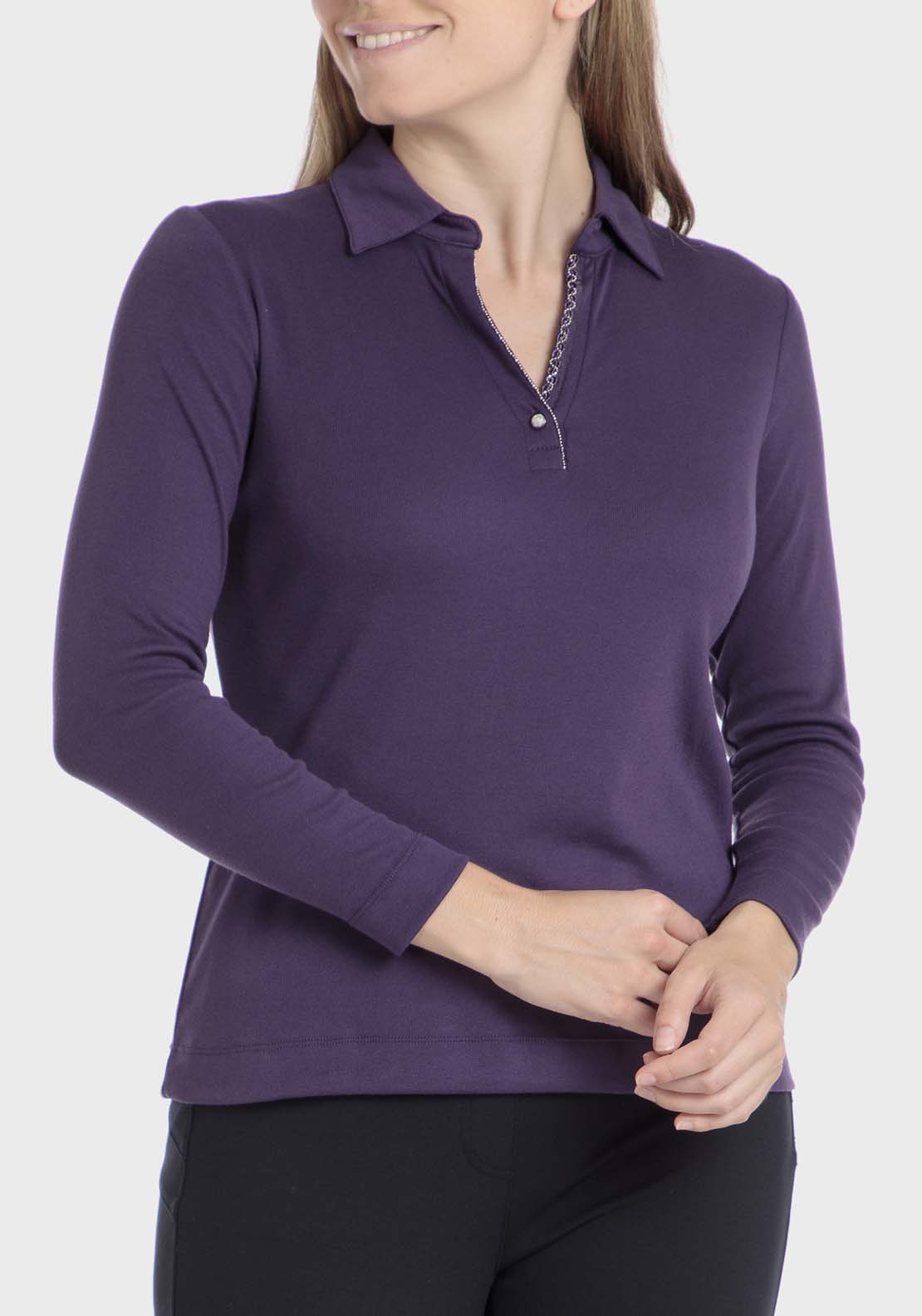 Punt Roma Fantasy Polo - Purple 1 Shaws Department Stores