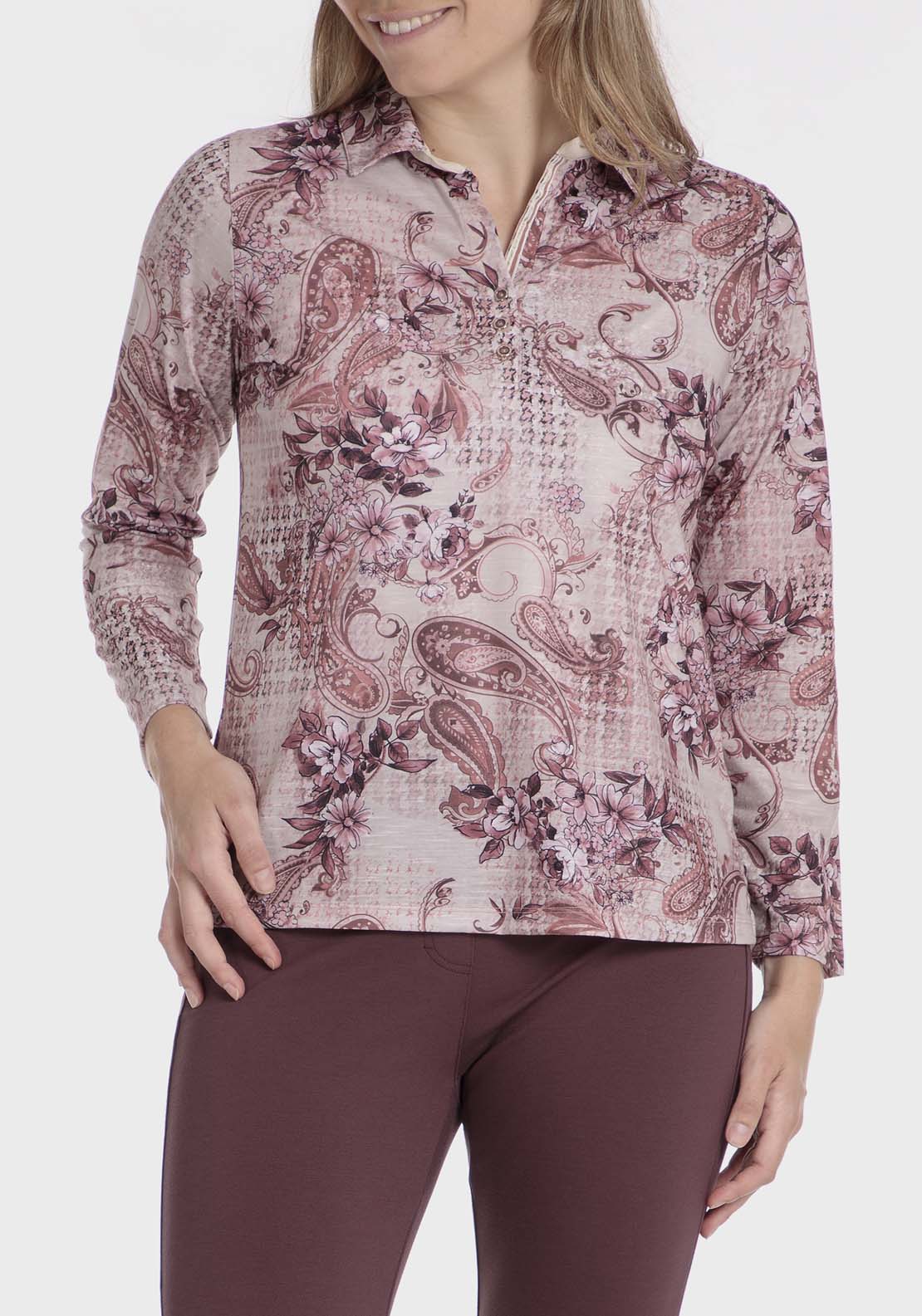Punt Roma Polo T-Shirt - Purple 1 Shaws Department Stores
