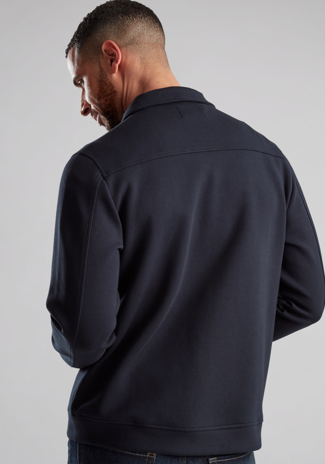 Vedoneire Interlock Jacket - Navy 2 Shaws Department Stores