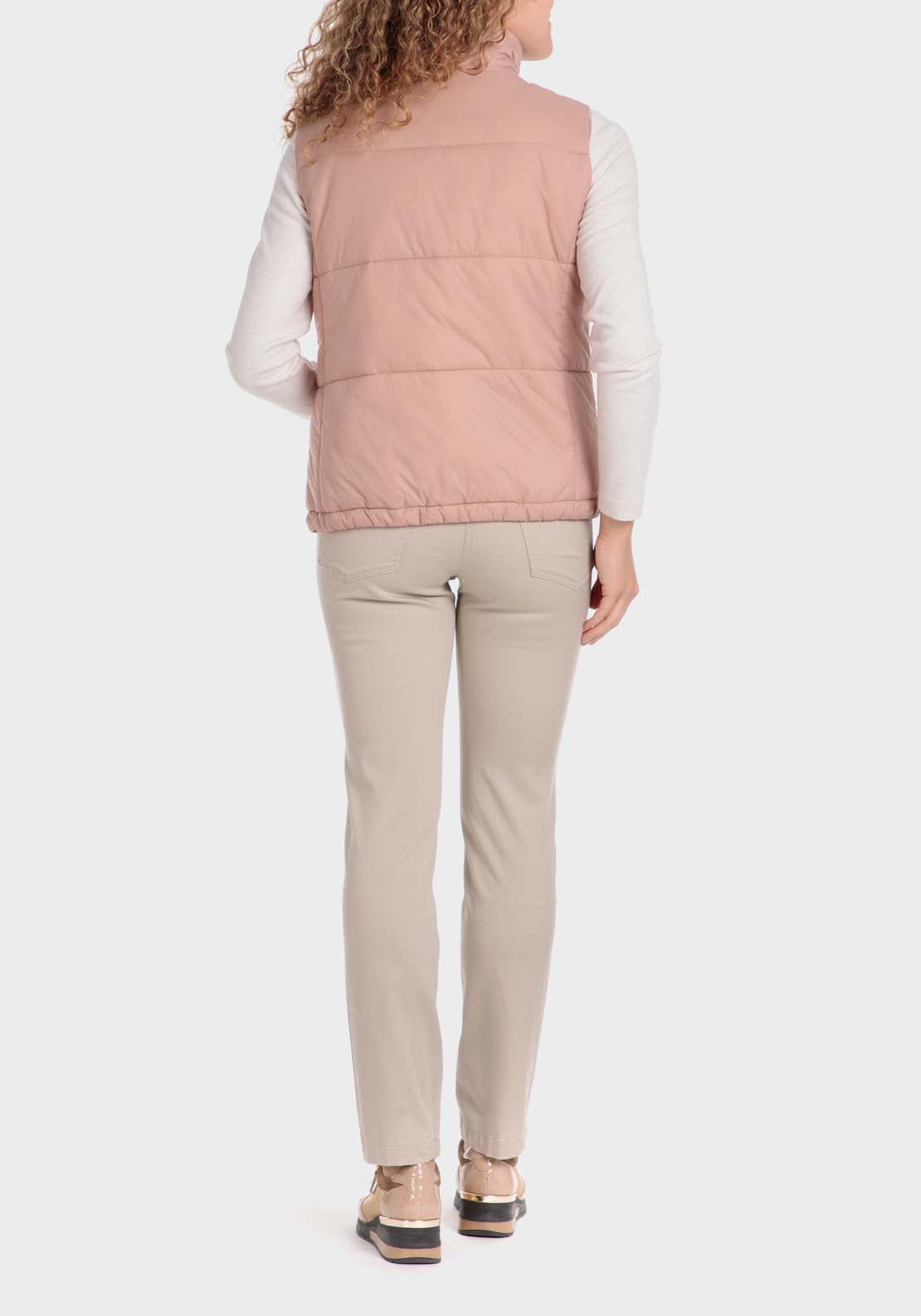 Punt Roma Pink Padded Waistcoat - Pink 4 Shaws Department Stores